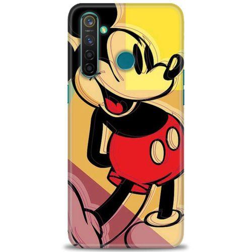 Realme 5 Pro Kılıf HD Baskılı Kılıf - Mickey Mousee + Tam Ekran Koruyucu