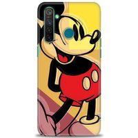 Realme 5 Pro Kılıf HD Baskılı Kılıf - Mickey Mousee + Tam Ekran Koruyucu