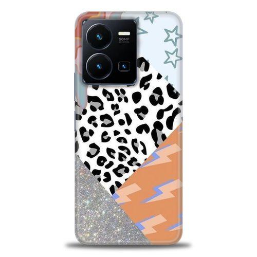 Xiaomi Redmi Note 12 Pro 5G Kılıf HD Baskılı Kılıf - Leopar ve Şimşekler + Tam Ekran Koruyucu