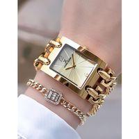 Daniel Klein Spor Zincir Kordon Köşeli Seri 2 Yıl Garantili Kadın Kol Saati+Bileklik BDK.10036.2