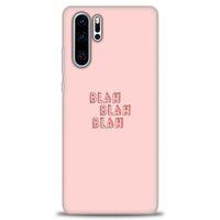 Huawei P30 Pro Kılıf HD Baskılı Kılıf - Blah Blah + Tam Ekran Koruyucu