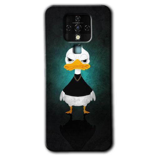 Potkal Hediye Fabrikası Tecno Camon 16 Kılıf HD Desen Baskılı Arka Kapak - Angry Duck