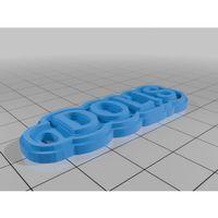 3D baskı Franchesca isim plakası / figürü (Bu ürün Sadece Plastik parçadır - Almadan Önce Soru Sorabilirsiniz)