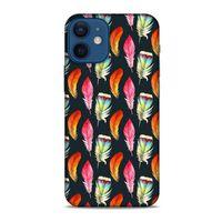 Apple iPhone 12 Mini Kılıf Desenli Özel Seri Tüyler (49) Ultra Silikon Kılıf