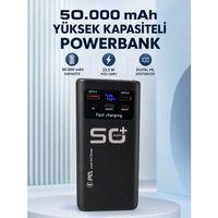50.000 Mah Taşınabilir Powerbank 22,5 W Hızlı Şarj 4 Dahili Şarj Kablosu Dijital Ekran Led Aydınlatma Ve Taşıma Sapı