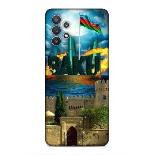 Samsung Galaxy A32 Uyumlu Kılıf Azarbaijan (50) Shockproof Kılıf Bakü Simgeler