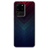 MRCİLETİSİM MRCİLETİSİM Samsung Galaxy S20 Ultra Kılıf HD Desen Baskılı Arka Kapak + Temperli Cam - Abstract 4