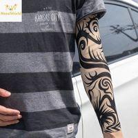 Giyilebilir Kol Dövmesi Çorap Dövme 3D Baskılı Kol Bacak Dövme 2 Adet Model 15