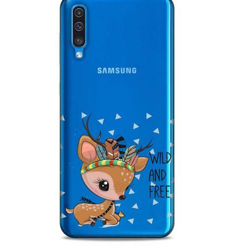 Zoologix (50) Samsung Galaxy A50 Şeffaf Kılıf Silikon Desenli