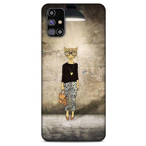 Samsung Galaxy M31s Kılıf FunnyMaX (20) Koruyucu Kılıf Kahverengi Kaplan