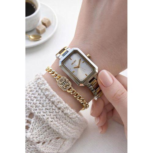 DKNY 2 Yıl Garantili 3 Atm Suya Dayanıklı Kararma Renk Atma Yapmaz Kadın Kol Saati+Bileklik DL009.35