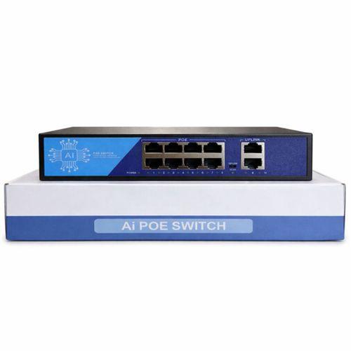 EZCOOL EZ-08PSF 8 PORT 8xFE+2xGE 120W GİGABİT POE SWİTCH