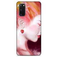 Samsung Galaxy S20 Uyumlu Kılıf Pembe Delisi (26) Tpu Silikon Kılıf Kiraz