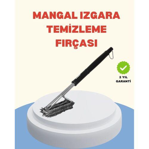 Uzun Saplı Izgara Temizleme Fırçası Çelik Telli