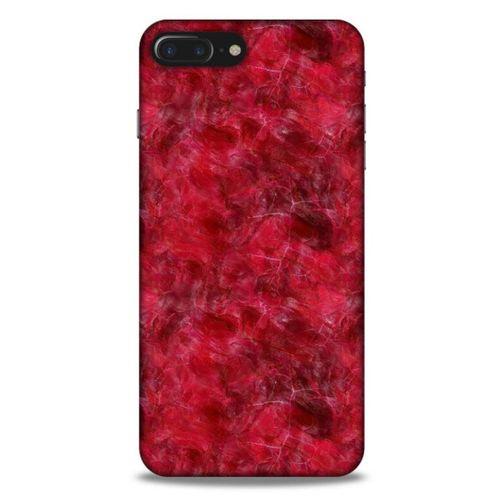 Mermer Desenli (6) Tema Silikon Kılıf Kırmızı Apple Iphone 7 Plus Kılıf