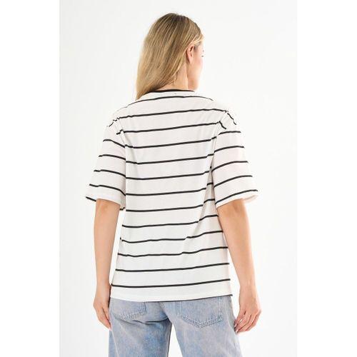 ALEXANDERGARDI Cep Detaylı Çizgili T-shirt