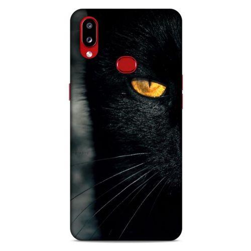 Lopard Samsung Galaxy A10s Uyumlu Kılıf Kediler (42) Rugged Armor Kılıf Siyah Kedi