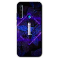 MRCİLETİSİM Xiaomi Redmi Note 8T Kılıf HD Desen Baskılı Arka Kapak + Temperli Cam - Dark Neon Yaprak I Harfi