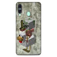 Lopard Samsung Galaxy M40 Uyumlu Kılıf PiXel (43) Thin Fit Kılıf Tavuk MC