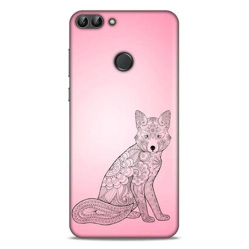 Lopard Huawei Psmart Uyumlu Kılıf Tattoo's (42) Rugged Armor Kılıf Pembe Dövme