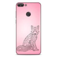 Lopard Huawei Psmart Uyumlu Kılıf Tattoo's (42) Rugged Armor Kılıf Pembe Dövme