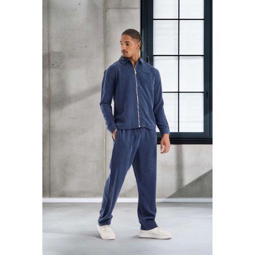 Baggy Kalıp Cupra Kumaş Jogger Erkek Eşofman Takımı - Lacivert