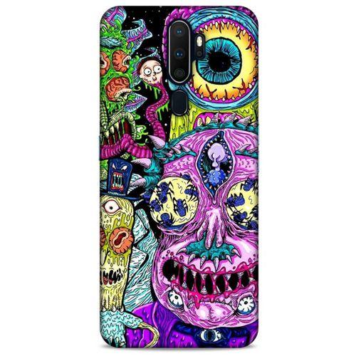 Oppo A9 2020 Uyumlu Kılıf Rick And Morty (47) Crystal Flex Kılıf Decoy Mortys
