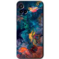 Potkal Hediye Fabrikası Vivo Y21 Kılıf HD Desen Baskılı Arka Kapak - Color Storm