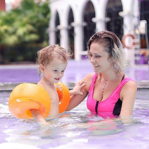 MySwimBaby Yüzme Yardımcısı Kolluk Şişme Kolluk Çocuk Kolluk Bebek Deniz Kolluğu(M) 3 Yaş - 7 Yaş