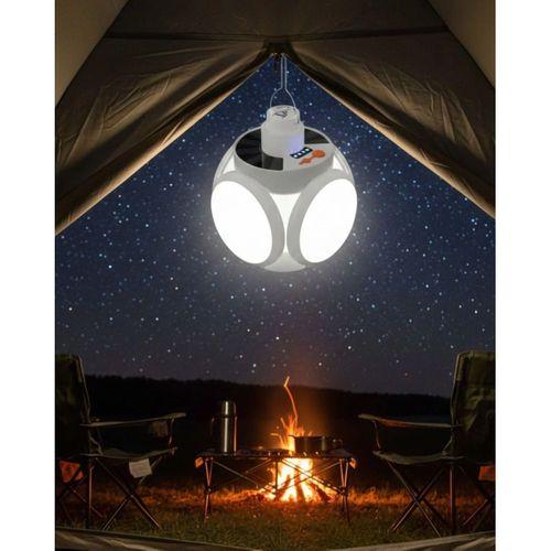 Güneş Enerjili Solar Aydınlatma Kamp Çadır Lambası Şarjlı Ampül Led Şarjlı El Feneri Işıldak