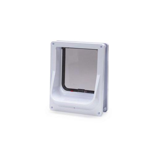 Beeztees CatMate Kedi Kapısı, Magnet İle Özel Girişli, Çift Yönlü, 2 fonksiyonlu, Kilitli, Beyaz, 24