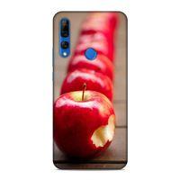 Huawei Y9 Prime 2019 Kılıf İsirilmis Elma Arka Kapak Silikon Koruma Full Koruyucu