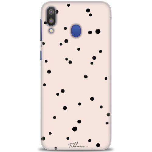 Samsung Galaxy M20 Kılıf HD Baskılı Kılıf - Puantiye + Tam Ekran Koruyucu