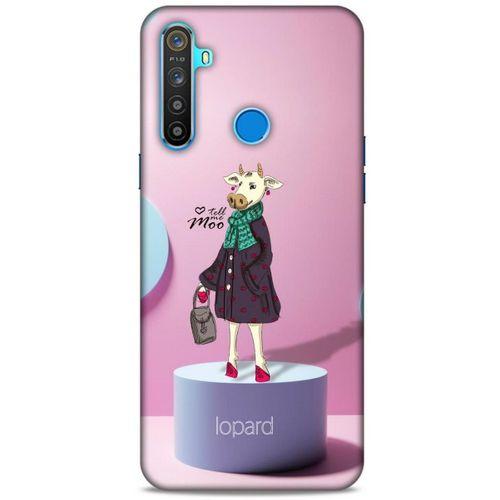 Oppo Realme 5i Kılıf FunnyMaX (8) Baskılı Kılıf Pembe Mavi