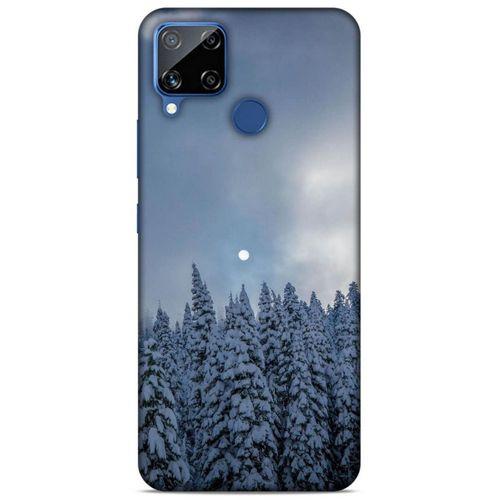 Lopard Oppo Realme C15 Uyumlu Kılıf Gece'S (25) Antişok Kapak Karbeyaz