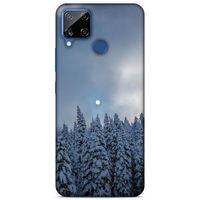Lopard Oppo Realme C15 Uyumlu Kılıf Gece'S (25) Antişok Kapak Karbeyaz