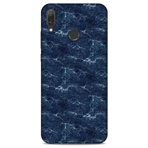 Mermer Desenli (15) Tema Antişok Kılıf Lacivert Huawei Y9 2019 Kılıf