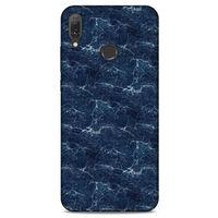 Mermer Desenli (15) Tema Antişok Kılıf Lacivert Huawei Y9 2019 Kılıf