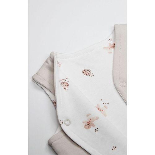 Bistyle Bistyle Yelek Çift Taraflı Cookies Make Happy 18111 Ekru