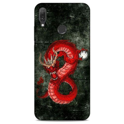 Huawei Y9 2019 Kılıf Dragons (23) Ultra Koruma Kılıfı Tatoo Kırmızı Ejderha