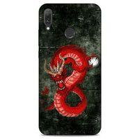 Huawei Y9 2019 Kılıf Dragons (23) Ultra Koruma Kılıfı Tatoo Kırmızı Ejderha
