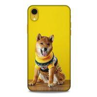 Apple iPhone XR Kılıf Köpek Kıyafetleri (24) Darbe Emici Kılıf Shiba Inu Kazak