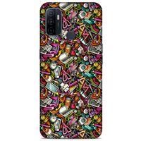 Graffitix (10) Desenli Silikon Kapak Huawei P40 Kılıf