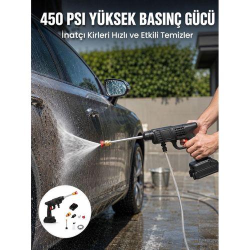 Kablosuz Taşınabilir Basınçlı Yıkama Tabancası Köpük Şişeli