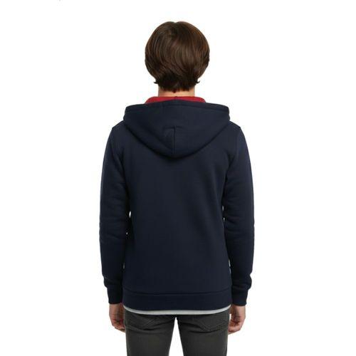 Lacivert Fermuarlı Kapüşonlu Cepli Kız Erkek Sweatshirt BGL-ST05000