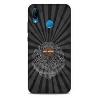 Huawei P20 Lite Uyumlu Kılıf Motorsiklet (40) Fit Silikon Kılıf Harley