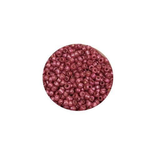 Dökme Cam Kum Boncuk (11/0) 2 mm - 20 Gram -  Koyu Pembe - BNC011