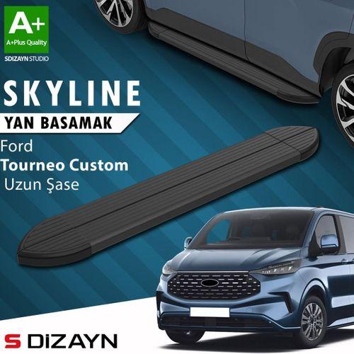 S-Dizayn Ford Tourneo Custom 2 Skyline Siyah Yan Basamak 263 Cm 2023 Üzeri A+ Kalite