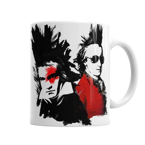 Beethoven Mozart Punk Kupa Bardak Porselen