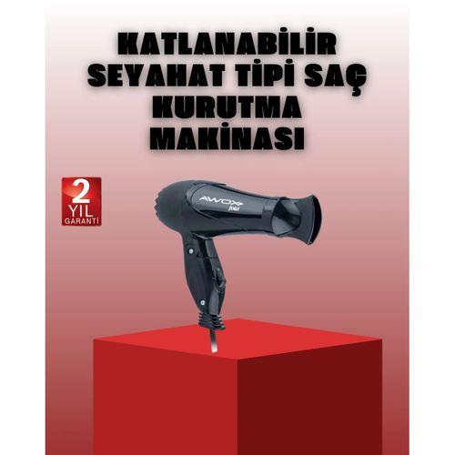 Katlanabilir Saç Kurutma Makinesi Seyahat Tipi Taşınabilir Tasarım